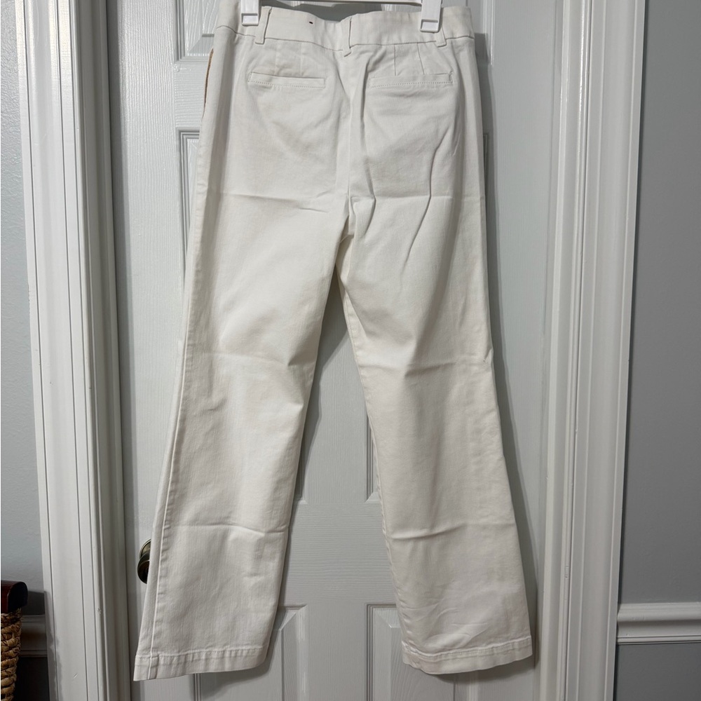 Talbots White Denim Trouser Jeans Sz 10